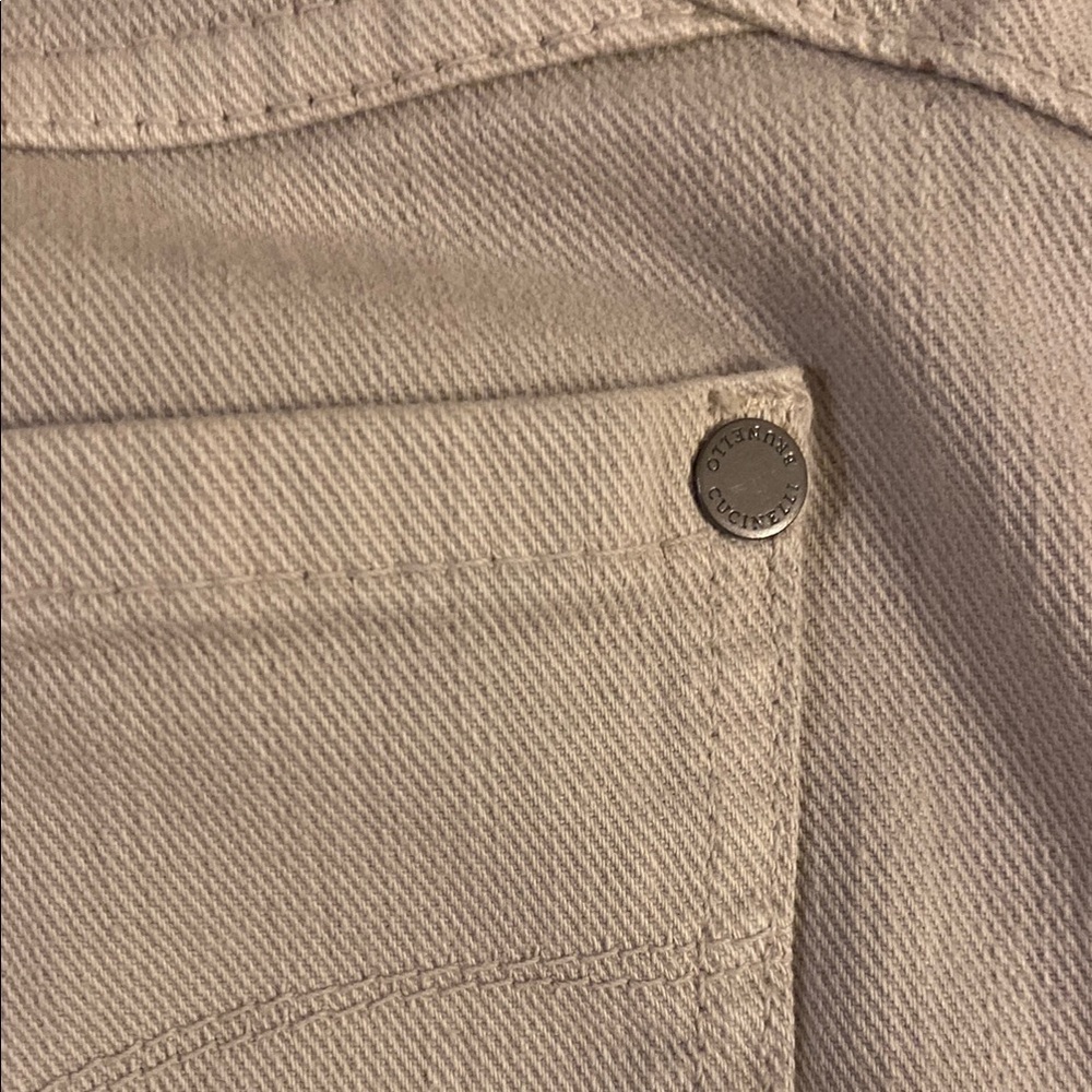Brunello Cucinelli  Stylish Beige jeans size 8 - Picture 7 of 8
